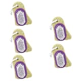 Homoyoyo 5 Stück Teiliges Double Side Fußfeile Hornhautentferner mit Bürste Effektiver Fußpflege Bimsstein zur Entfernung von Hornhaut Trockener und Verhärteter Haut Zufällige Farbe