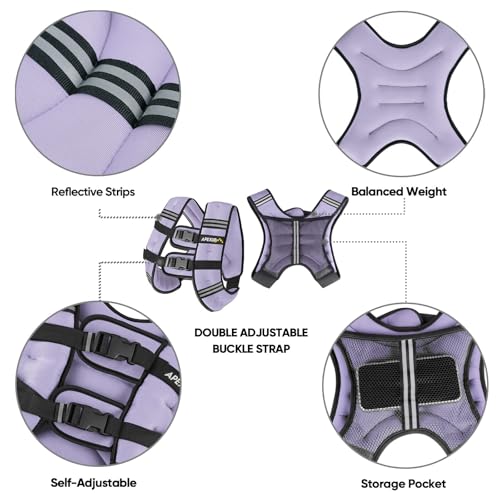 Image of APEXUP Weighted Vest Men Women, Weight Vest for Women Workout Equipment for Strength Training Running