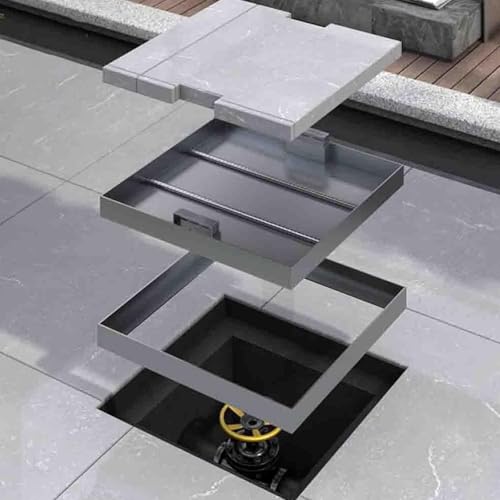 Couvercle de regard invisible pour supprimer l'impact visuel des plaques d'égout - 6