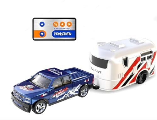 Image of Mini RC Car Remote Controlled Car from 3 4 5 6 Years 2.4GHz Mini RC Cars with Tractor and LED Light 1:64 Scale 3 Speed, Baby Cars Toy Gift