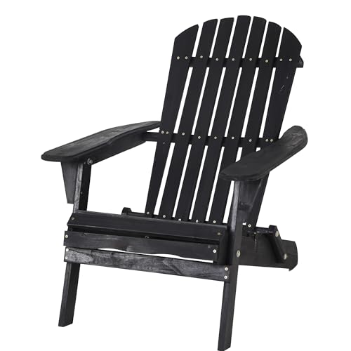 PayLessHere Adirondack Chairs Weather Resistant Patio Chairs with Pinewood Wooden Textured for Patio Lawn Garden Backyard Deck Pool Beach Fire Pit