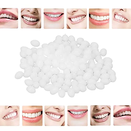 Kit de Reparo Provisório do Dente, 50G de Substituição Temporária de Dentes, Grânulos de Encaixe Tér