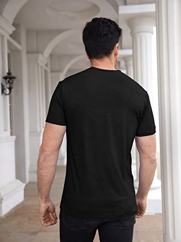 Men Soft T-Shirt Casual Short Sleeve Lightweight Basic Tee Shirts Big & Tall4