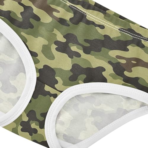Toddler Girls Underwear 2t Cotton Panties for Girl Cartoon Briefs Underpants Classical Camouflage Green4