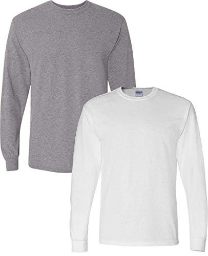 Image of Gildan Adult DryBlend Long Sleeve T-Shirt, Style G8400, 2-Pack