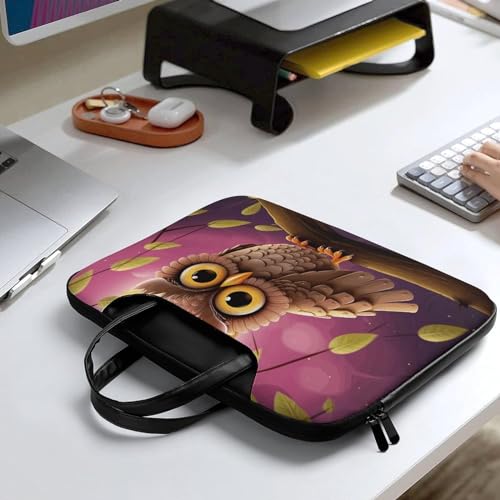 Laptop Shoulder Bag 16.5 Inch Laptop Bag Owl Computer Bag Messenger Bag miniatura 7