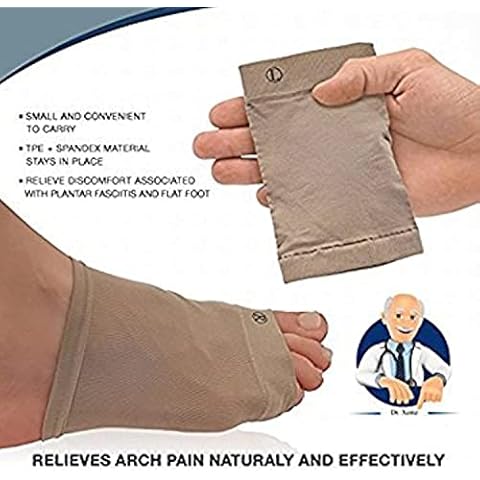 Silicone Gel Arch Support Sleeve, Comfort Cushions Insole, Orthotics Massage Flat Feet Pad Shocks, for Plantar Fasciitis Pain Relief Heel Spur Arch Pain Pronation Cover