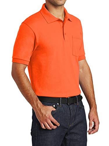 Mafoose Men's Core Blend Jersey Knit Pocket Polo Shirt3