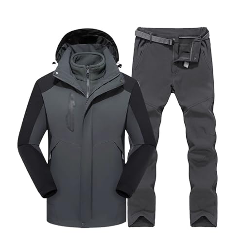 Conjunto De Fatos De Esqui De Inverno Para Homem, Fato De Esqui De Duas Peças À Prova De Vento Quent