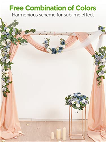 Innogear Artificial Flowers, 50 Pcs Faux Flowers Fake Flowers Lilac Roses Perfect For Diy Wedding Bouquets Centerpieces Bridal Shower Party Home Flower Arrangement Christmas Decorations #TOP3