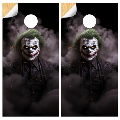 GRAPHIX EXPRESS Cornhole Decals - Cornhole Board Wraps - Black, Modern Style