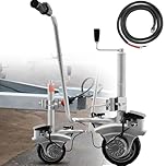 YANGYMM 12V Motorised Jockey Wheel Electric Mover For Caravan Boat Trailer 350W, with Max Load 5504.5 lbs (2270 kg), Aluminium Motorised Jockey Wheel with 5-7m/min Speed