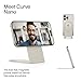 Twelve South Curve Nano MagSafe Stand - Compact Magnetic Phone Stand for Desk - Qi2 Compatible, Fold-Flat Design - Adjustable Angle for iPhone - Anti-Slip Base - Portable Fold-Flat Phone Holder