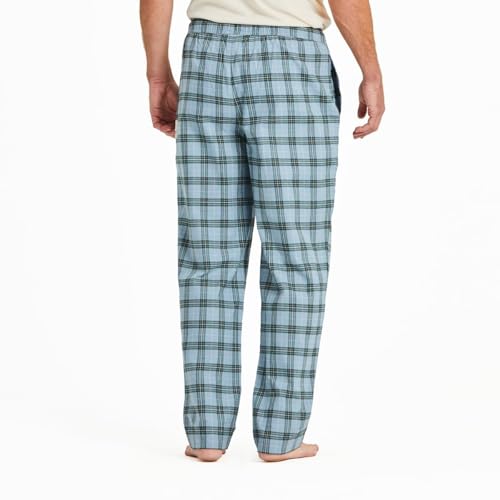 Life is Good. Men's Smoky Blue Check Pattern Classic Sleep Pant, Smoky Blue, X-Large2