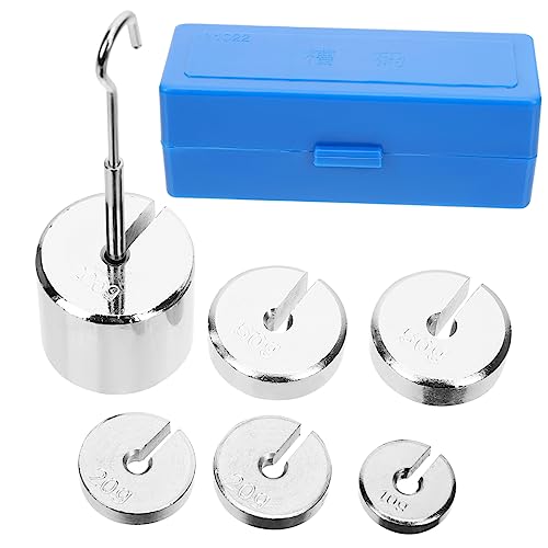 COSMEVIVI Slotted Weights Hanger for Lab Use 350g Precision Steel Construction Great for Experimental Kit