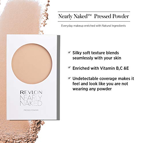 Image of REVLON Compact Nearly Naked Natural Pressed Powder For All Skin Type, Medium(8G), 59 Gm, Beige (Pack of 2)
