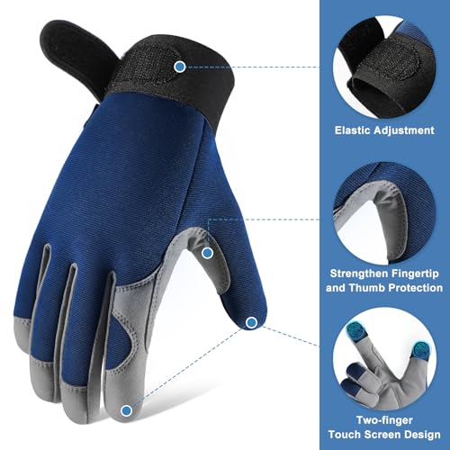Gardening Gloves for Women & Men, Garden Gloves Thorn Proof with Touchscreen Fingers, Working Gloves for Weeding, Digging - Thumbnail 3