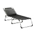Produktbild Jan Kurtz Dreibein-Liege schwarz XXL Fiam Amigo extrabreit 40x75x207 cm