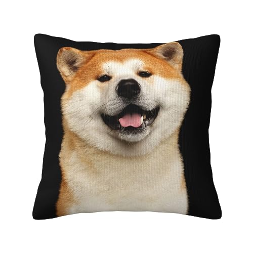 柴犬 秋田犬 犬柄 クッションカバー 45×45cm 抱き枕カバー 柔らかい かわいい おしゃれ ソファ背当て 部屋雑貨 家庭用 オフィス ホテル用 車用 座布団カバー インテリア飾り