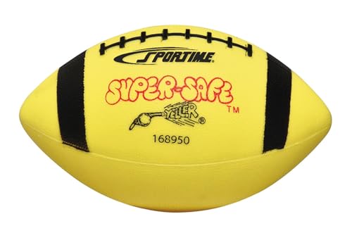 Sportime Super-Safe Youth Football, Size 7, Yellow and Black