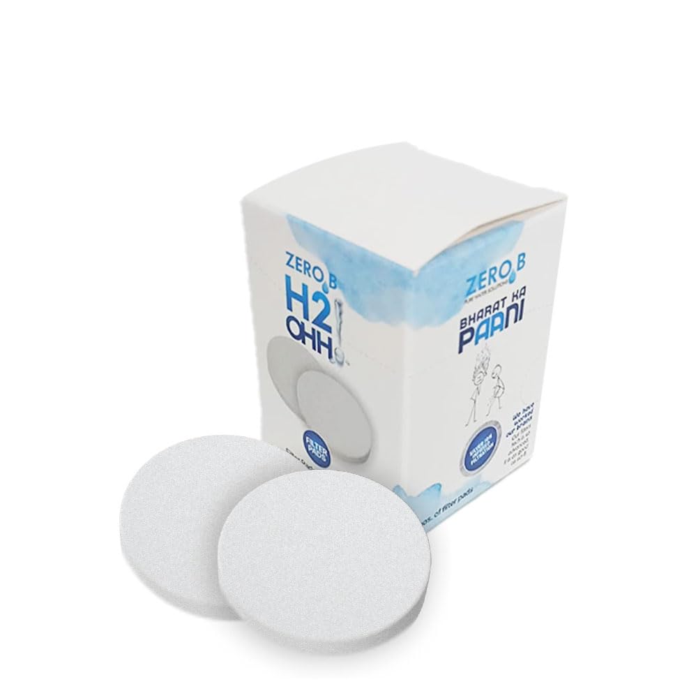 ZeroB Tumbler Filter Pads for H2OHH Filter | 5 Micron Food-Grade Water Filter Pads | Removes Dirt, Silt & Rust | Improves Water Clarity & Flow | Pack of 6 Pairs-image-22