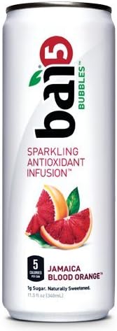 Bai5 Bubbles Sparkling Antioxidant Infusion, Jamaica Blood Orange ,11.5 Fl Oz (24 Count)