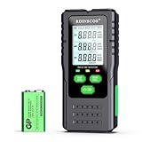 RDINSCOS 3-in-1 EMF Detector, Electromagnetic Field Radiation Detector (EF, MF, RF) with Tri-Color Alarm, Sound & Mute Mode, Auto-Off, Handheld Portable EMF Meter for Home and Office Use