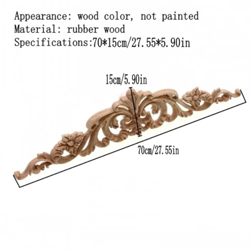 Statues en bois et cadres d'angle LVTFCO décorations murales 4pcs - 3