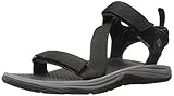 Cierre: Velcro Columbia - Wave Train, Sandalias de Senderismo Hombre, Negro (Black, City Grey 010), 46 EU