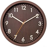 【Opciones de tamaño versátiles】: Disponible en tamaños de 25 x 25 cm y 30 x 30 cm, el reloj de grano de madera se adapta a varios espacios de pared, desde esquinas íntimas hasta amplias salas de estar, lo que permite una integración perfecta en diversos arreglos de decoración sin abrumar la habitación.