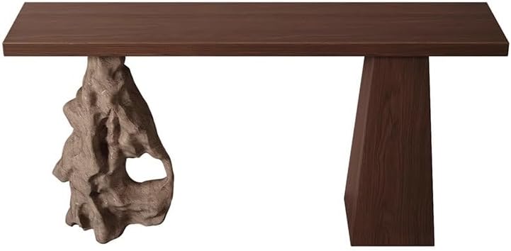 Wood Entryway Table, Entryway Modern Console, Industrial Foyer Accent for Entrance Living Room Hallway, Easy Assembly135x30x80cm