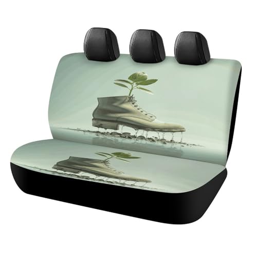 Fundas de asiento de coche para camiones, furgonetas y SUV con protector de banco trasero lavable