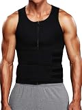 YGMNQAL Mens Vita Corsetto Petto Addominale Legante Dimagrante Pancia Canotta In Neoprene Bruciagrassi Sudorazione Uomo Cintura Riduttiva Body Shaper(2 belt black,S)