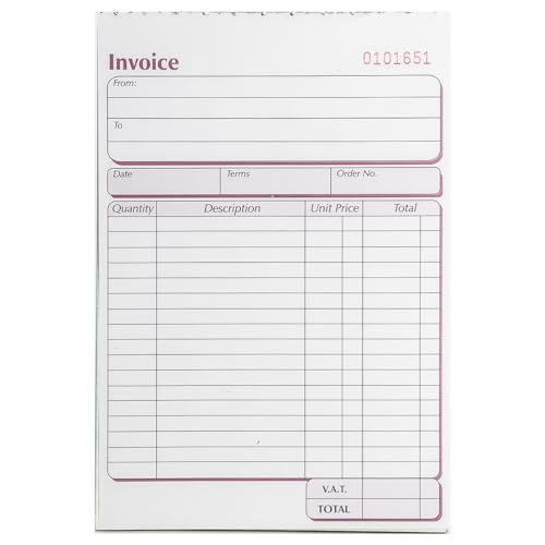Carnet de factures double NCR 137x203 mm pour la gestion quotidienne