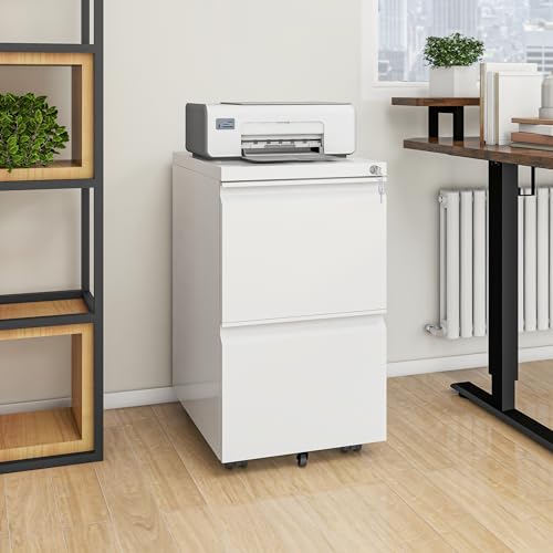 YITAHOME Rolling Filing Cabinet with Lockable Drawers - Home Office Storage - Image 4