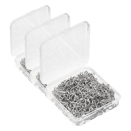 PH PandaHall 400 Pieces Triangle Open Jump Rings Iron Pinch Clip Bail Hang Drops 18 Gauge for Jewelry Findings Platinum, 11x13mm (Pack of 3)