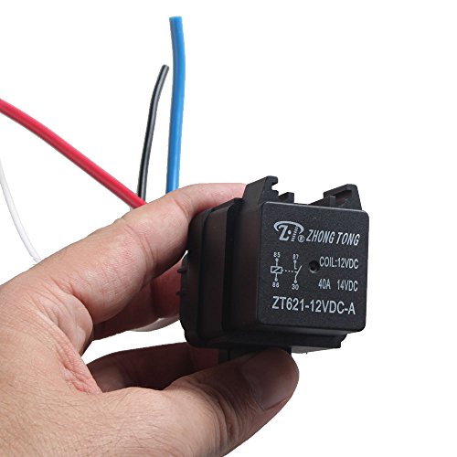 Esupport Car Truck Motor Heavy Duty 12V 40A Spst Relay Socket Plug 4Pin 4 Wire Waterproof Seal #TOP4