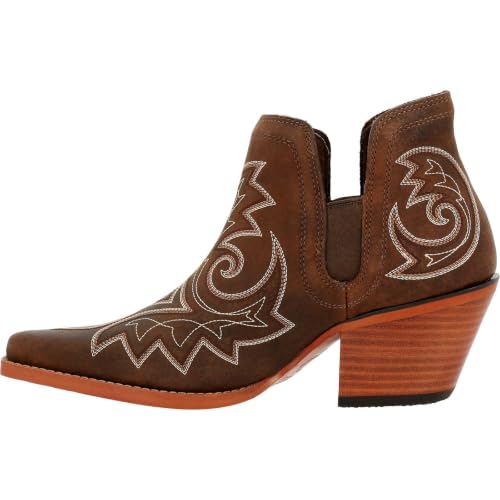 Durango Crush Women's Coffee Brown Western Fashion Bootie Size 6(M)