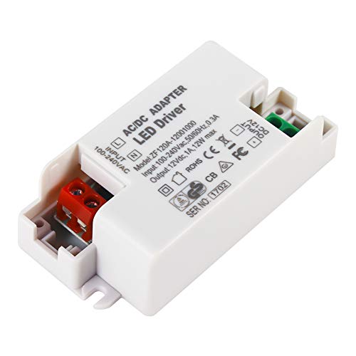 Elinkume LED Transformateur DC12V Transformateur Electronique 220V à 12V LED Tension Constante 1A Cover