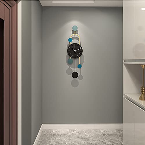 Reloj de pared silencioso diseño moderno metálico miniatura 4