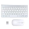 voor Desktop Laptop Computer, met Muis Set Draadloos Toetsenbord, voor Kantoor Huishouden,(Silver gray, Black)