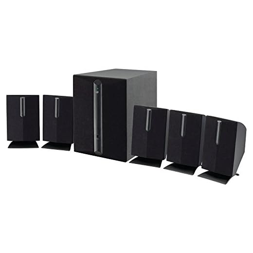 GPX HT050B 5.1 Channel Home Theater Speaker System (Black)