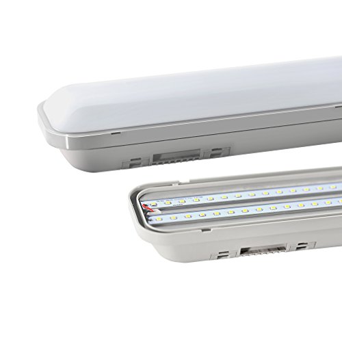 J&C® Tubo LED Lámpara LED Iluminación interior Pantalla Estanca contra la Corrosión y a prueba de Polvo IP65 36W 120CM 3000LM Blanco Natural