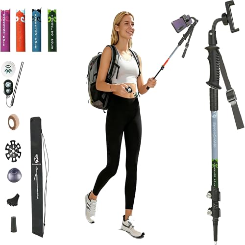 EpochCreate Trekking Pole as Selfie Stick-Hiking Sticks for All Terrain for Women&Men with