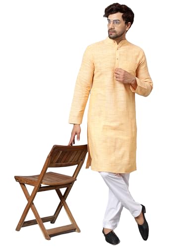 Image of LATEST CHIKAN Men's Cotton Regular Kurta