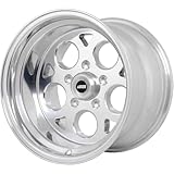 JEGS SSR Mag Wheel 15� x 10� | 5 x 4.5� Wheel Bolt Pattern Spacing | -25 mm Offset | 4.5� Backspacing | Polished Aluminum Finish | 3.27� Center Bore | Includes Center Cap