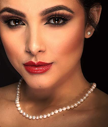 Veil Fascinator For Women Vintage Pillbox Hat With Short Lace Gloves Pearl Necklace Tea Party Wedding Funeral Birdcage Veil (8-White Set) #TOP2