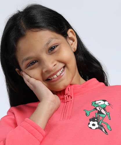Image of Puma Girl's Cotton Classic Knee-Length Dress