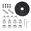 Cnloyua 17 PCS Timing Belt Kit for 3D Printer, 5M GT2 6mm tandriem + 8 poelies + 2 M2-sleutels + 4 poelies voor Ender 3…