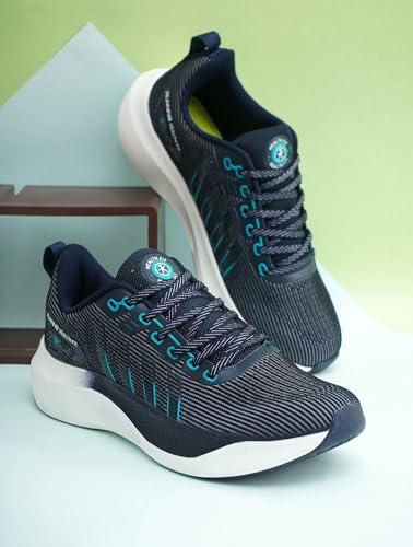 Image of Sports Shoes with Crystal Cushion Technology Lightweight Shoes Training Cricket,Gym,Comfortable Extra Max Cusion with Memory Foam Insole Running Shoes for Men HF145